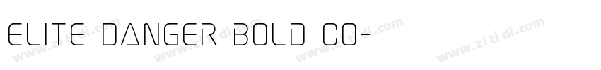 Elite Danger Bold Co字体转换